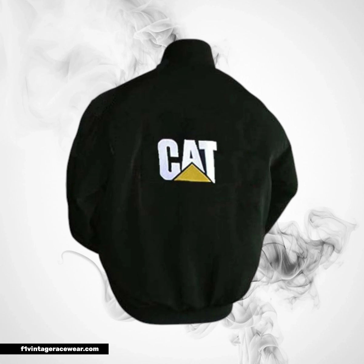 CAT Racing Jacket Black Heavy Duty Motorsport Style