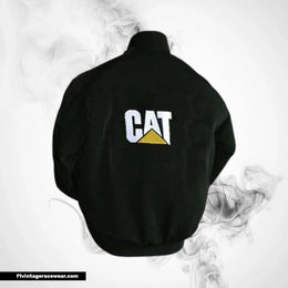 CAT Racing Jacket Black Heavy Duty Motorsport Style