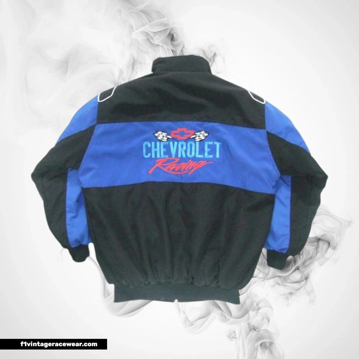 Chevrolet Racing Jacket Black Blue Vintage Muscle Style