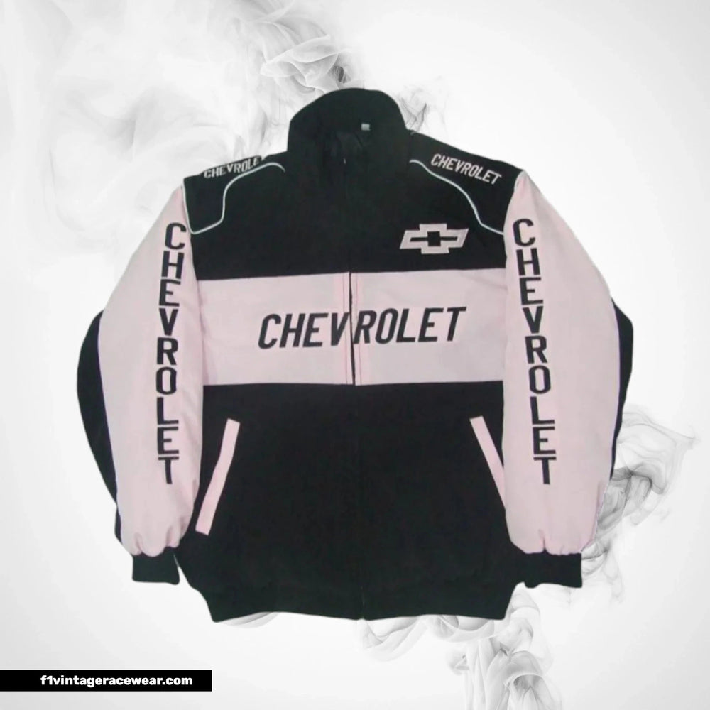 Chevrolet Racing Jacket Black Pink Track Inspired Design