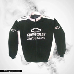 Chevrolet Silverado Jacket Black Pink Vintage Truck Style
