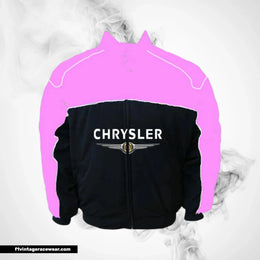 Chrysler F1 Inspired Jacket Pink Black Racing Style