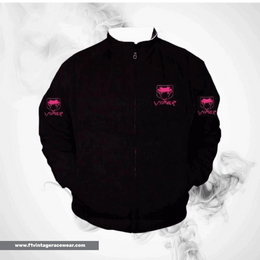 Dodge Viper Fangs Motorsport Jacket Black Pink Racing Wear