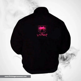 Dodge Viper Fangs Motorsport Jacket Black Pink Racing Wear