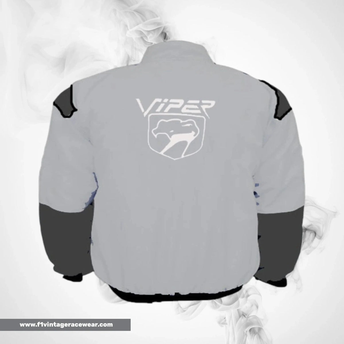 Dodge Viper Fangs Motorsport Jacket Light Gray Dark Gray Racing Wear