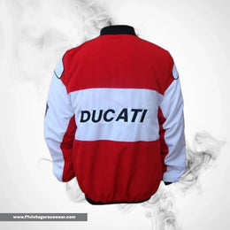 Ducati Corse F1 Inspired Jacket Red White Racing Style