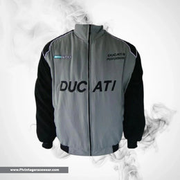 Ducati Corse Team Jacket Black Light Gray Track Edition