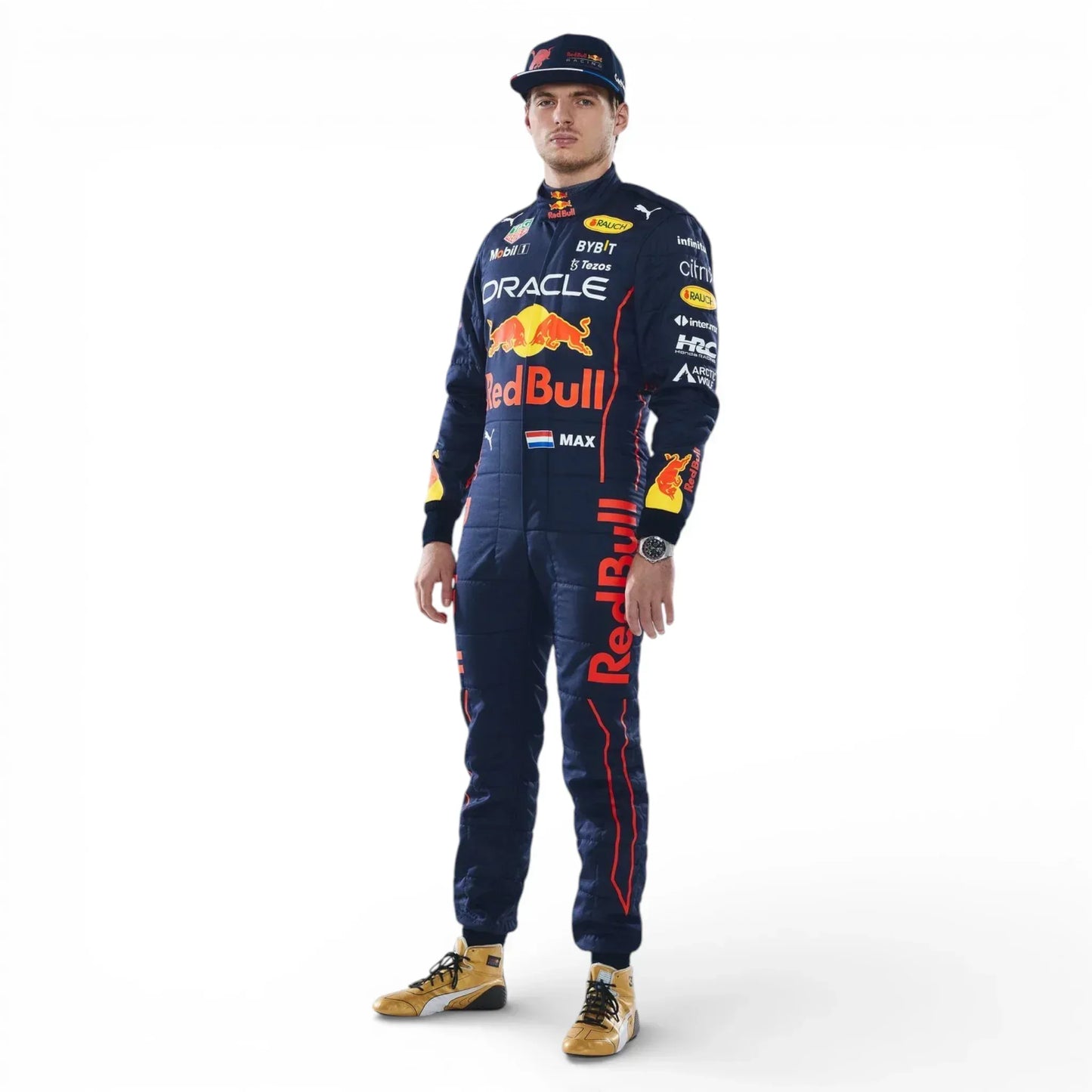 Max Verstappen 2022 Formula 1 Red Bull Racing Team Suit Replica - Rustle Racegear