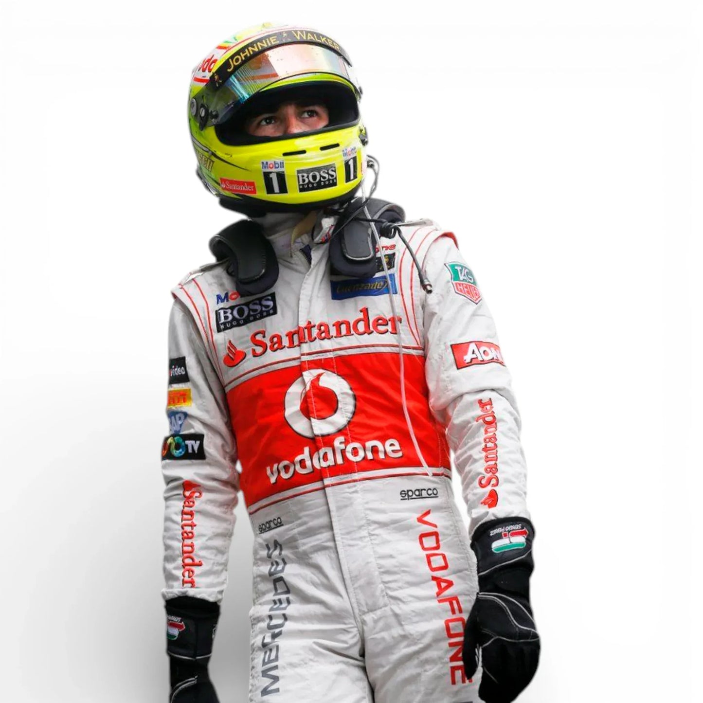 2013 Sergio Pérez Vodafone McLaren Formula 1 Suit - Rustle Racegear