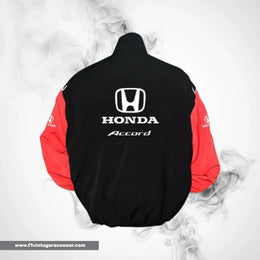 Honda Accord F1 Inspired Jacket Black Red Racing Style