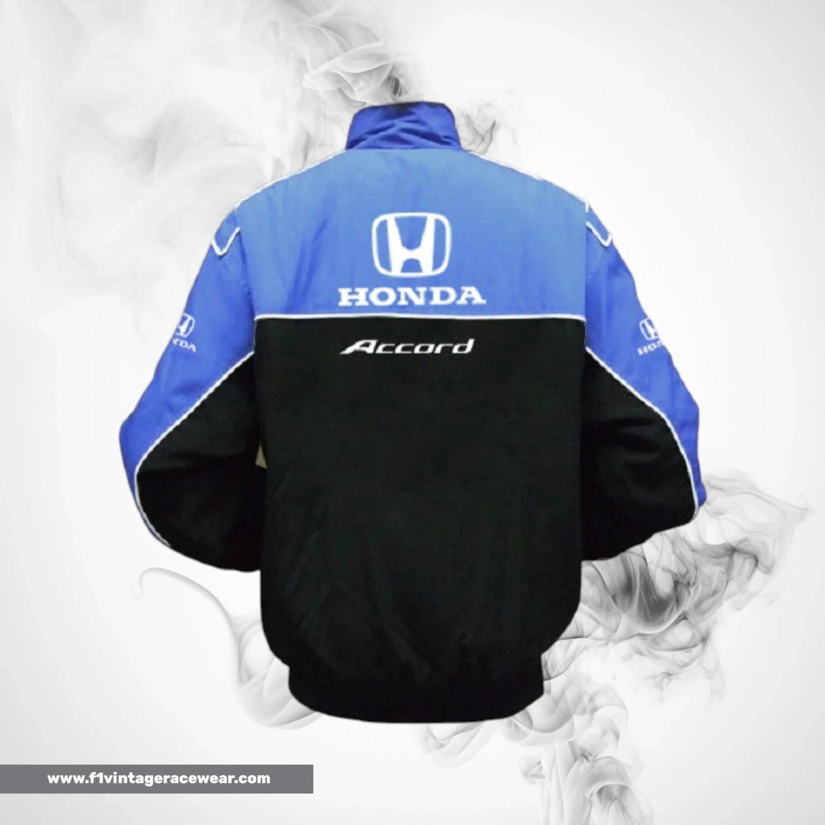 Honda Accord Racing Jacket Blue Black Streetwear Style