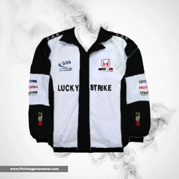 Honda BAR F1 Inspired Jacket White Black Racing Style