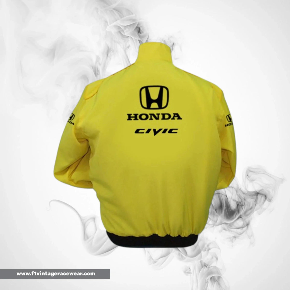 Honda Civic Racing Jacket Yellow Streetwear Style