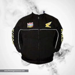 Honda HRC Racing Jacket Black Streetwear Style
