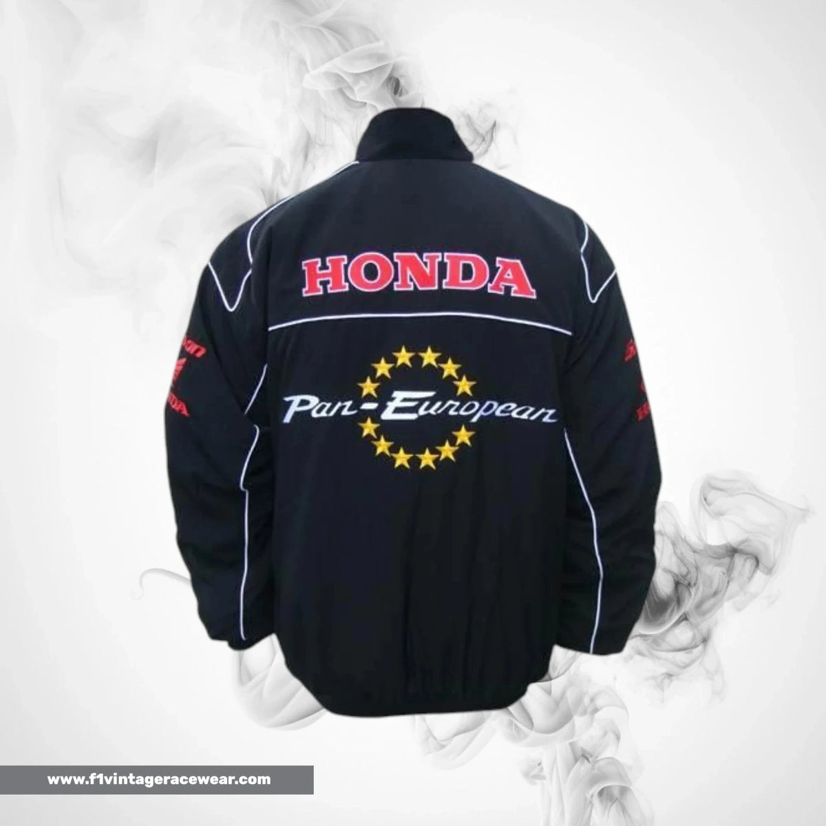 Honda Pan European F1 Inspired Jacket Black Racing Style