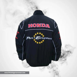 Honda Pan European F1 Inspired Jacket Black Racing Style