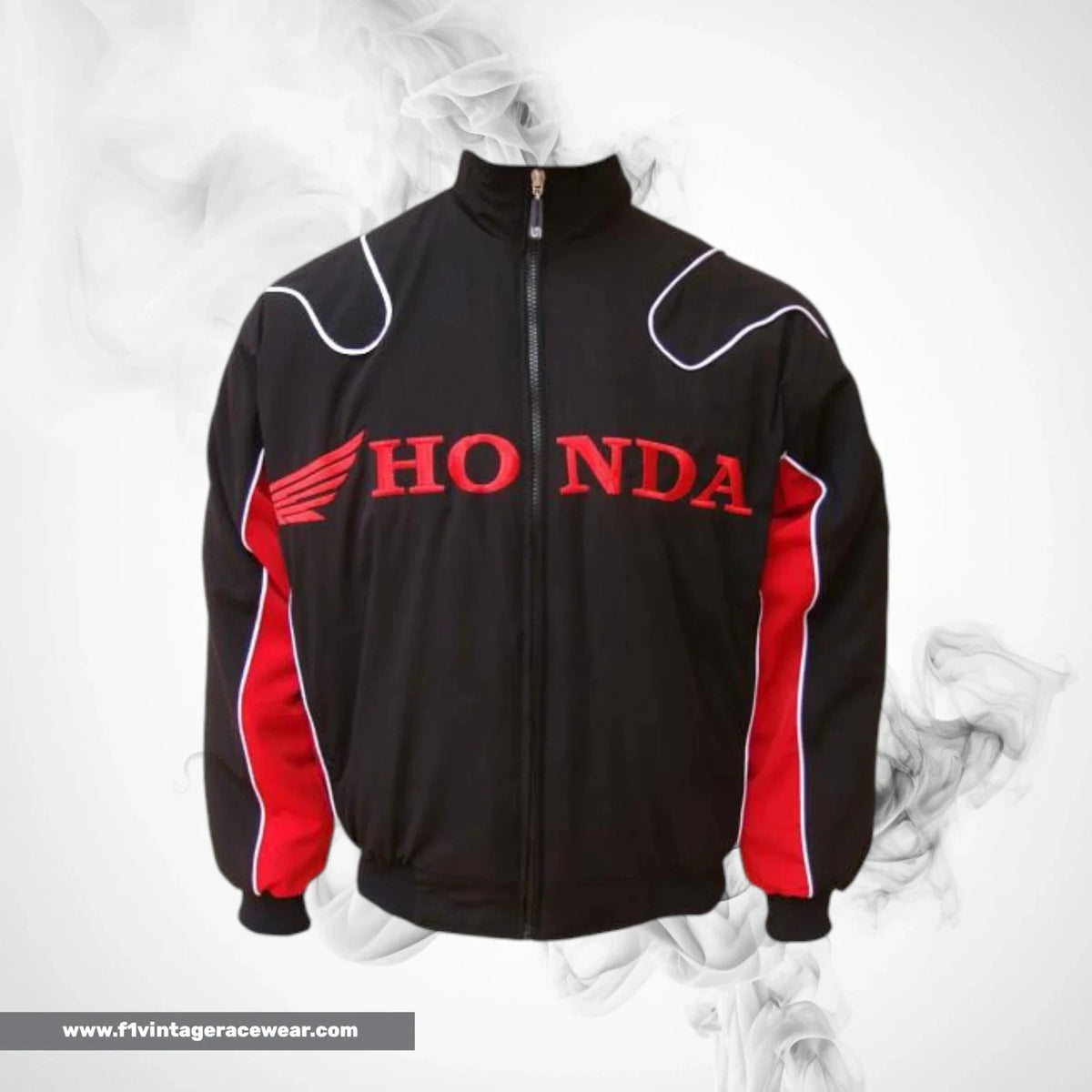 Honda Racing Jacket Black Red Streetwear Style