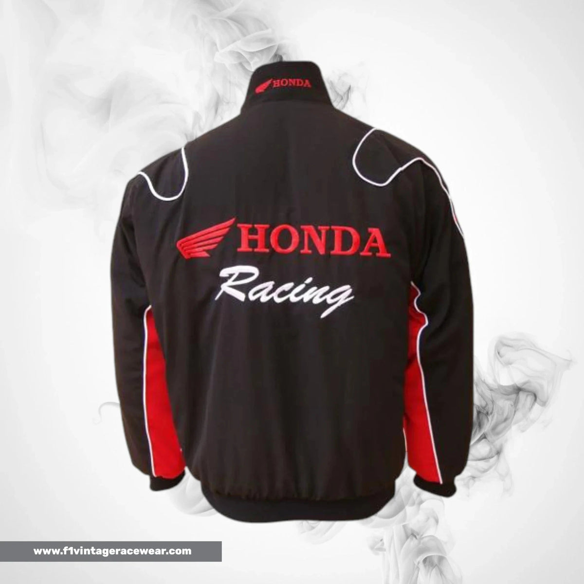Honda Racing Jacket Black Red Streetwear Style