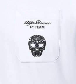 Alfa Romeo Racing F1 Men's Limited Edition Mexico GP Skull T-Shirt - Black/White