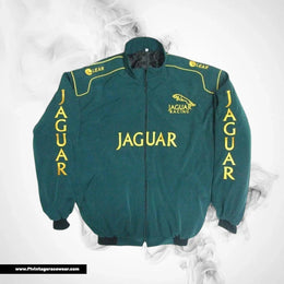 Jaguar Leaper Motorsport Jacket Dark Green Performance Wear