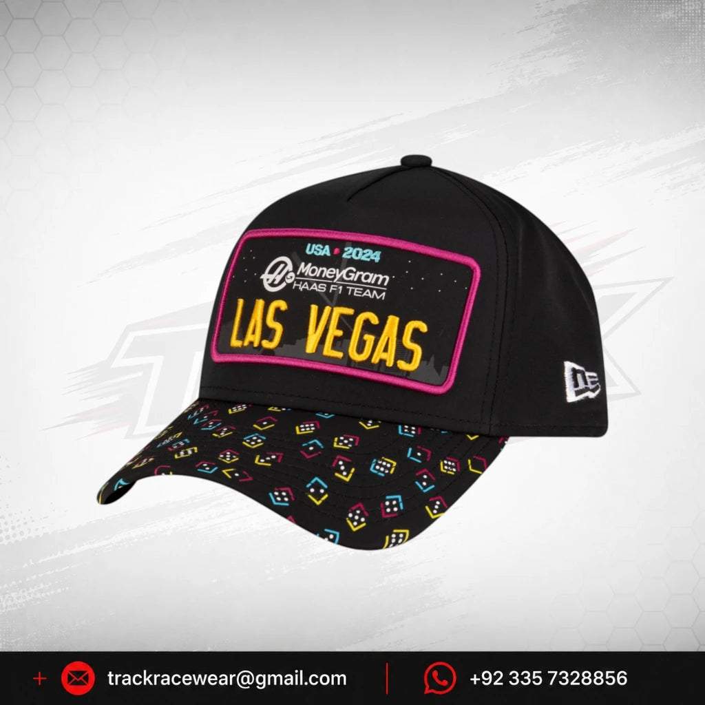 Haas Racing F1 Special Edition Las Vegas GP New Era E-Frame Hat - Black