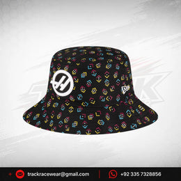 Haas Racing F1 Special Edition Vegas GP New Era Tapered Bucket Hat - Black