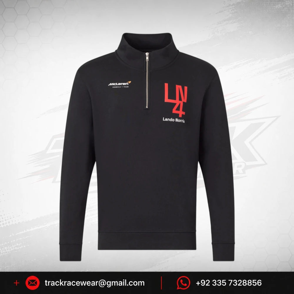 McLaren F1 Lando Norris Silverstone 1/4 Zip Midlayer - Black