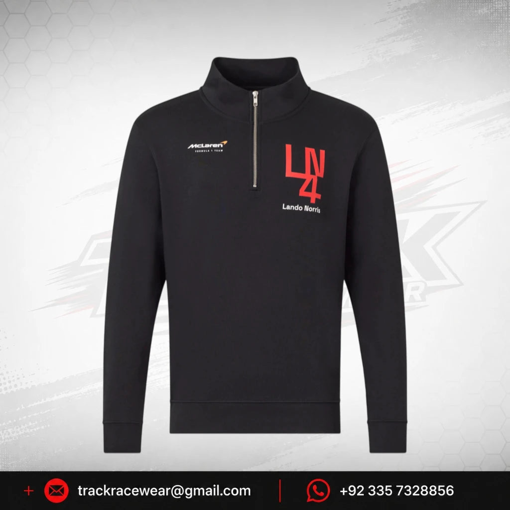 McLaren F1 Lando Norris Silverstone 1/4 Zip Midlayer - Black