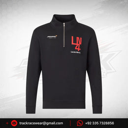 McLaren F1 Lando Norris Silverstone 1/4 Zip Midlayer - Black