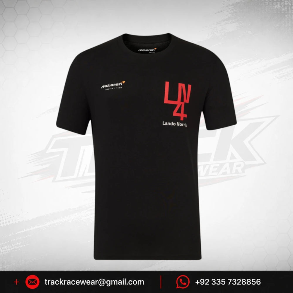 McLaren F1 Lando Norris Silverstone T-Shirt - White/Black
