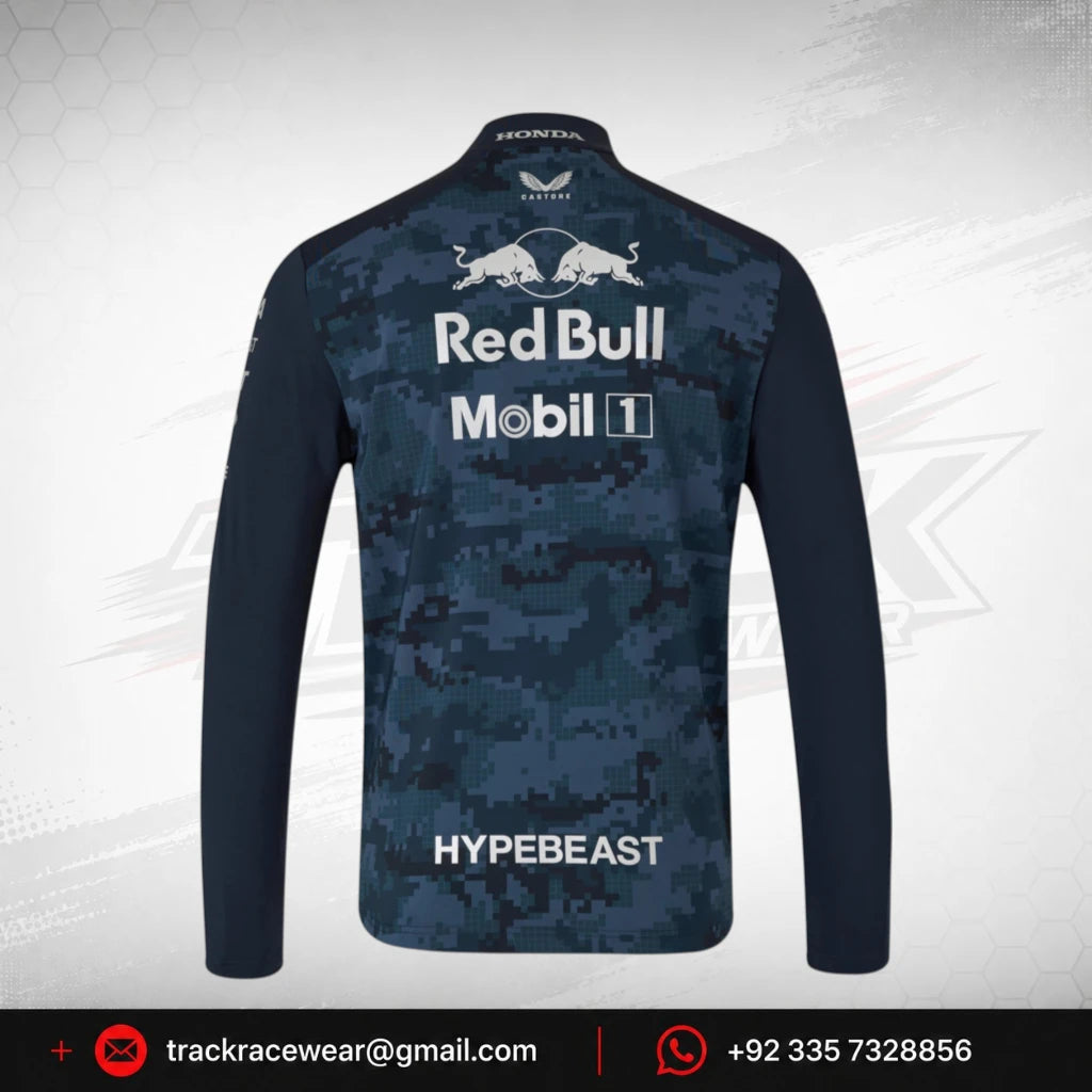 Red Bull Racing F1 x HypeBeast 2025 Special Edition 1/4 Zip Sweatshirt - Navy