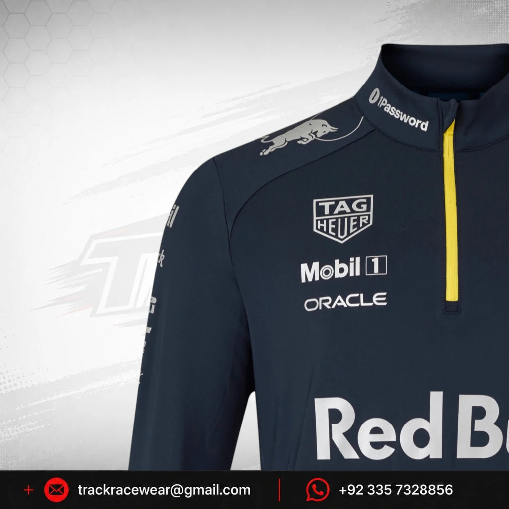 Red Bull Racing F1 x HypeBeast 2025 Special Edition 1/4 Zip Sweatshirt - Navy