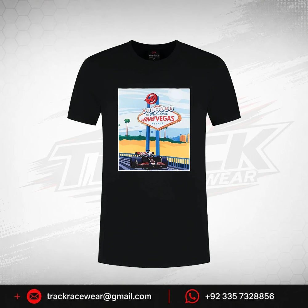 Haas Racing F1 Special Edition Las Vegas GP T-Shirt - Black