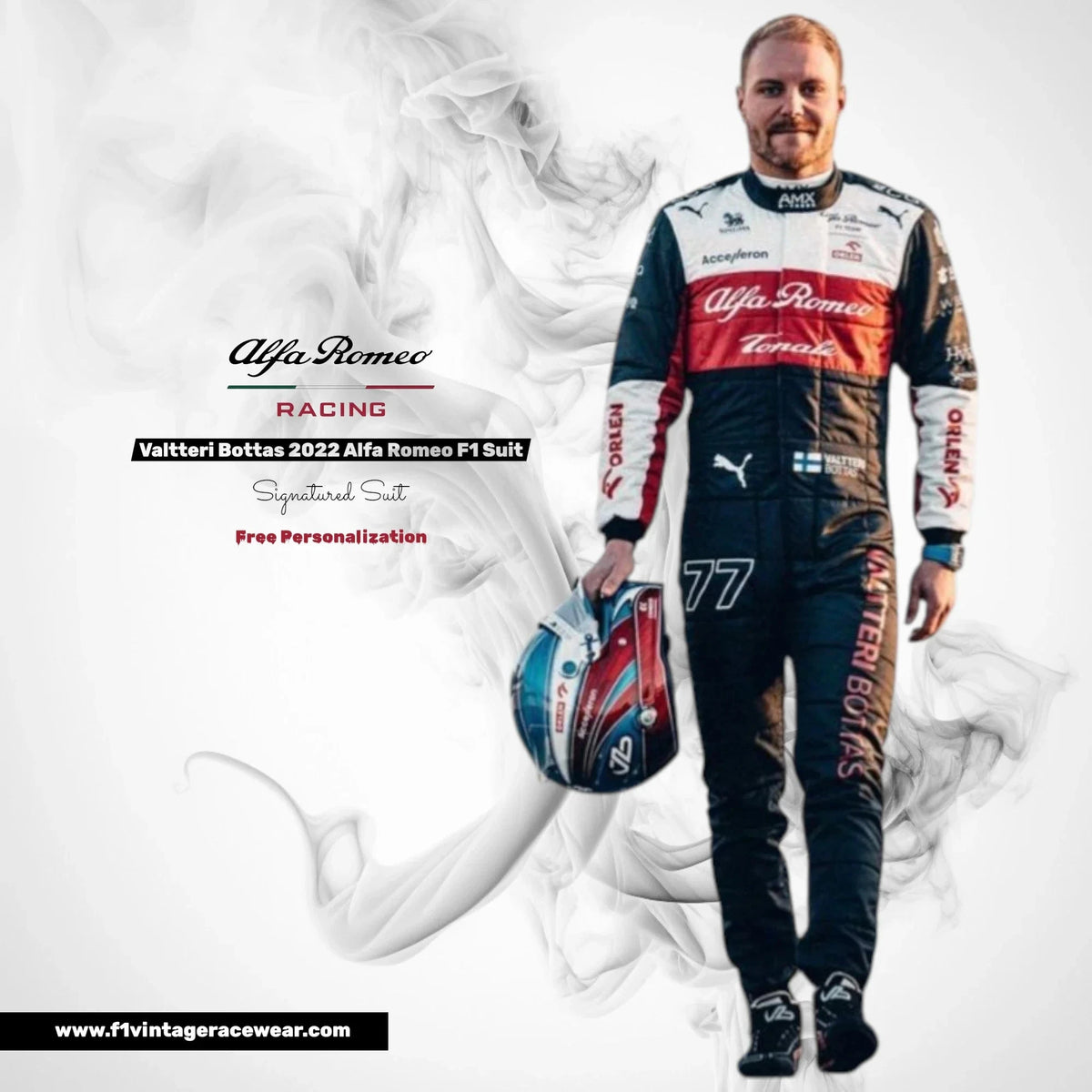 Valtteri Bottas 2022 Alfa Romeo F1 Suit